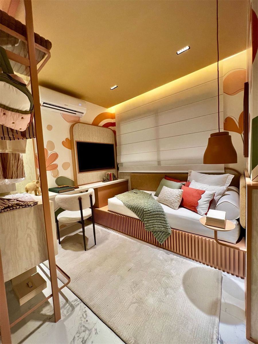 Foto do apartamento decorado de 2 quartos · 83 m² · quarto, Coupé Tower