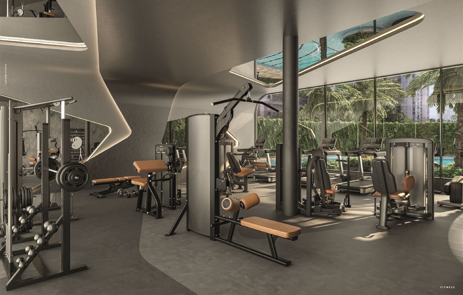 Ilustração artística: Fitness, Coupé Tower