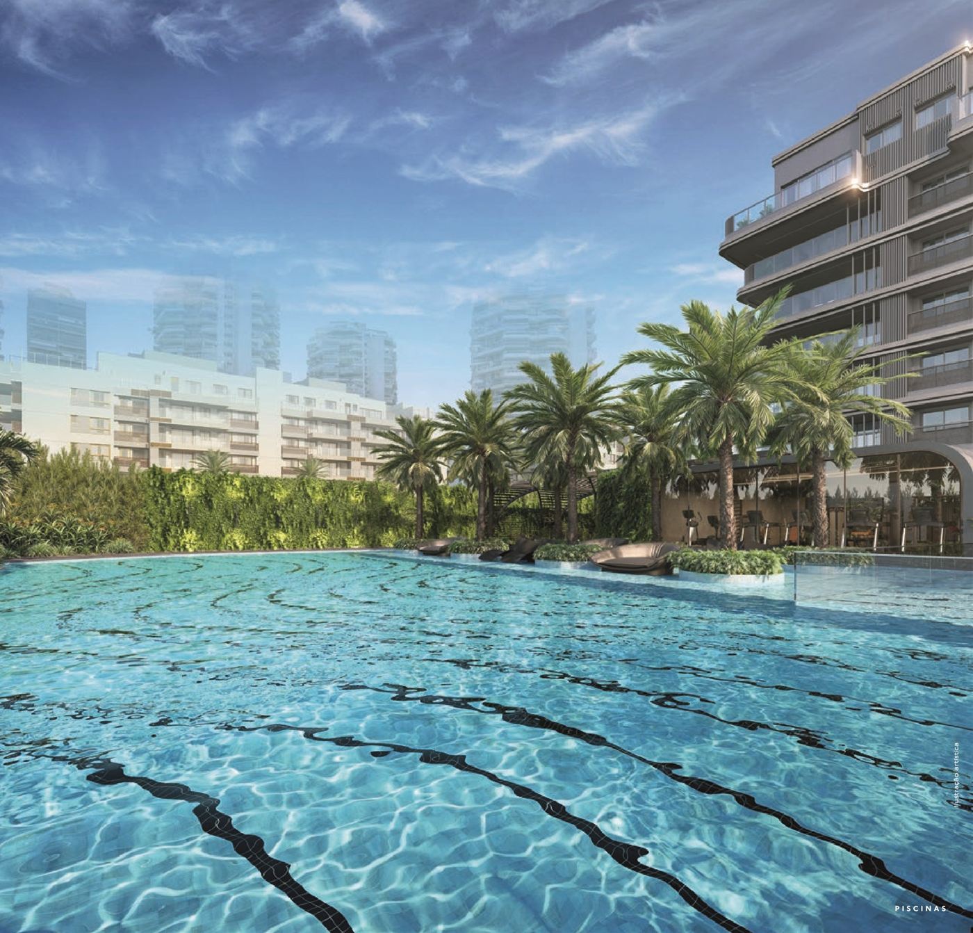 Ilustração artística: Piscinas, Coupé Tower