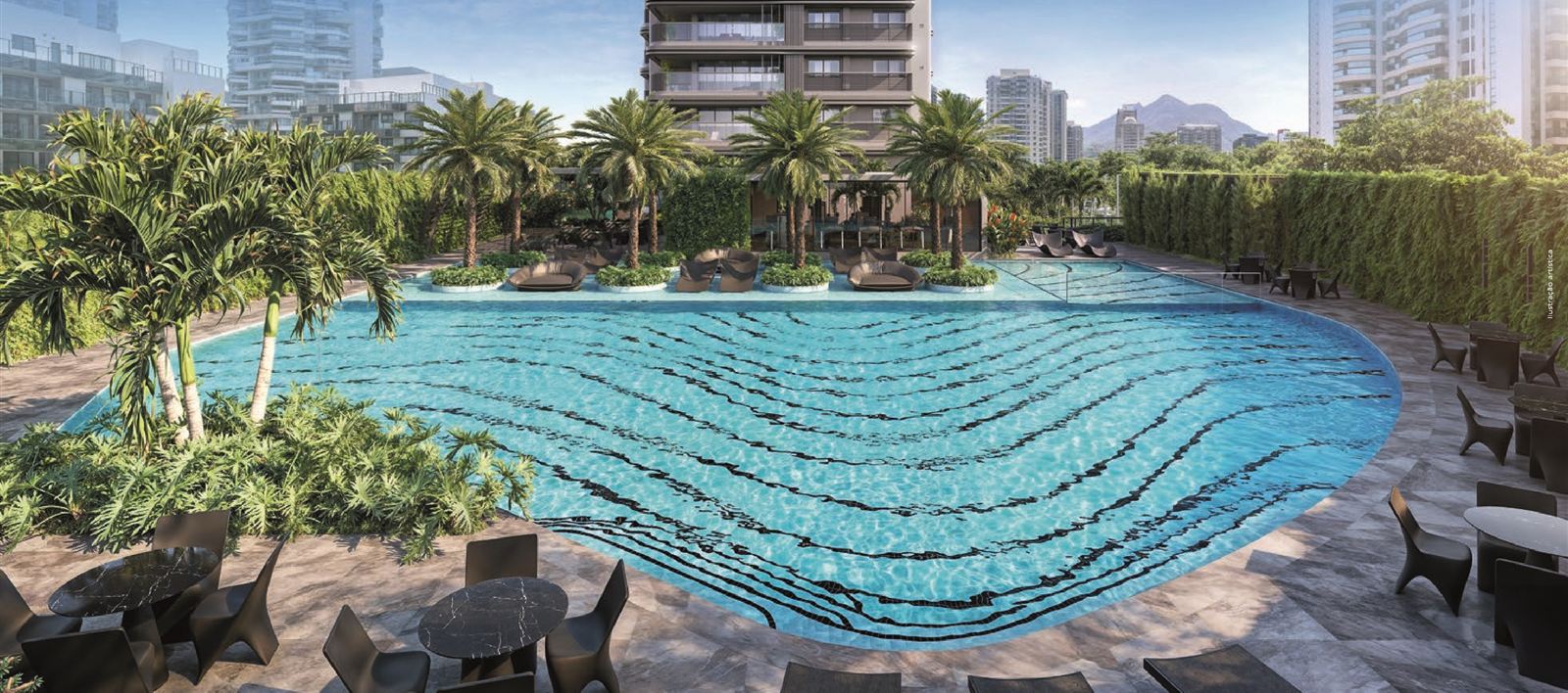 Ilustração artística: Piscinas, Coupé Tower